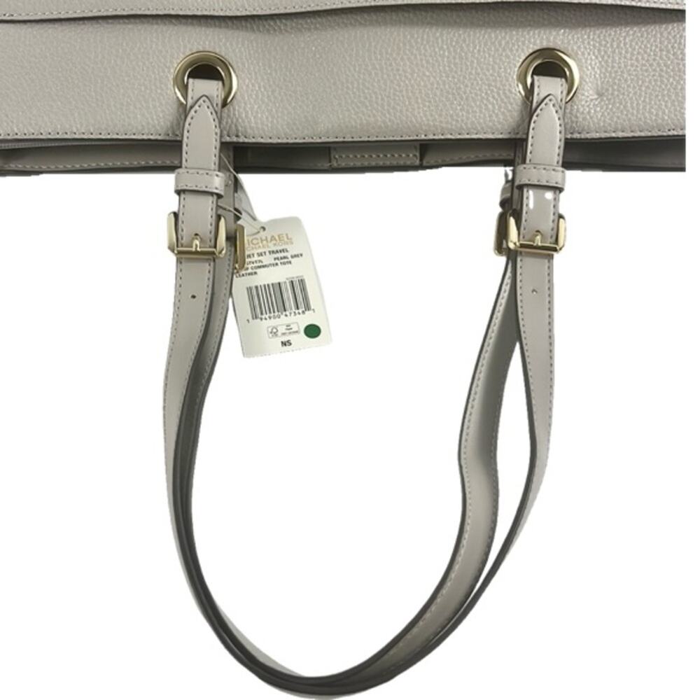 NWT Michael Kors‎ Jet Set Travel Tote Large in Pearl Grey - Picture 10 of 14